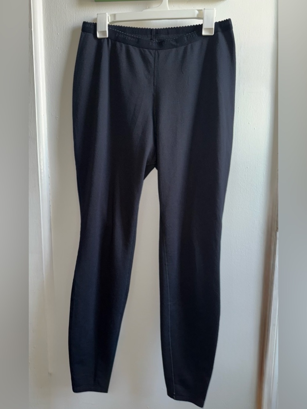 Patagonia Capilene Performance Baselayer Leggings Women's L Black Activewear - Picture 1 of 7
